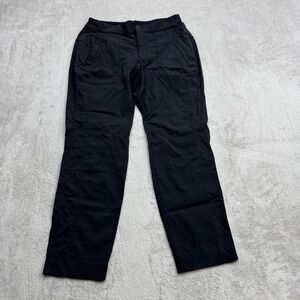 Athleta Hiking Pants Women 4 Tall Black Straight Leg Ripstop Stretch Gorpcore